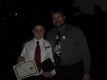 Brandon's 8th Grade Graduation and Party, 2002