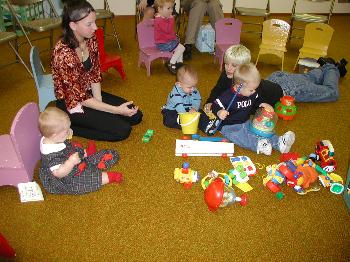 Toddlers at Church, 2002