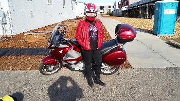 Red Leather Biker Chic, 2015