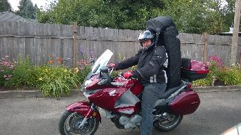 Tuba on Motorcycle