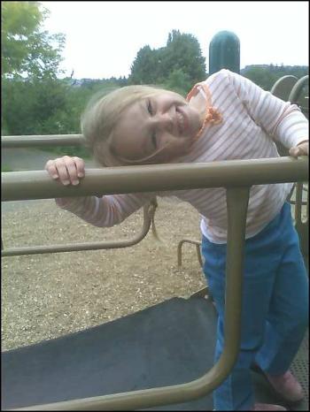 Jenna Playing at Commonwealth Park, 2007