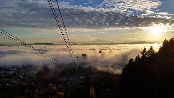 OHSU Tram Sunrise, 2016