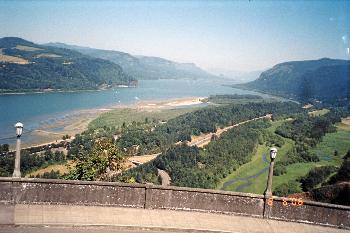 Vista House and Waterfalls, 2006